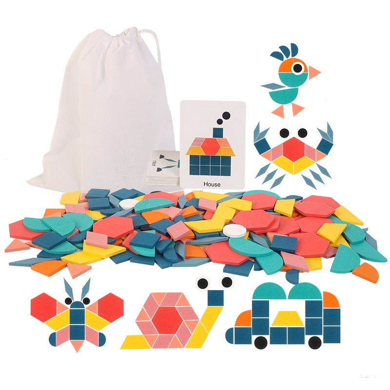 Puzzle Géométrique 180 Pièces – Jeu d’Éveil pour Bébés et Jeunes Enfants