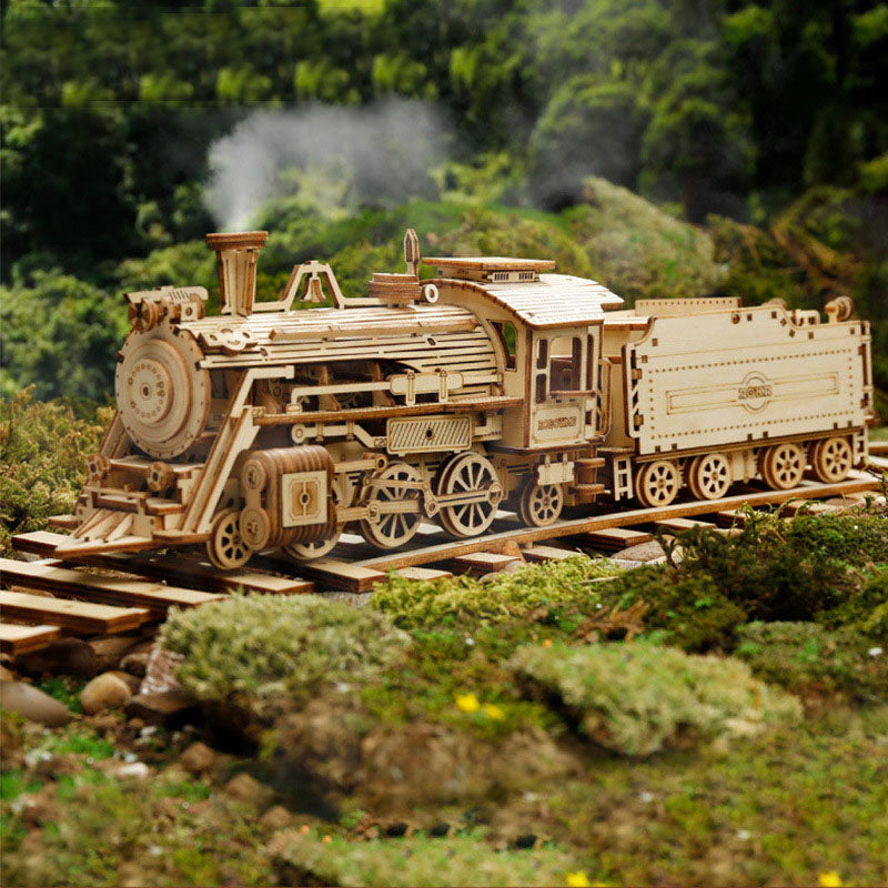 Kit de construction 3D DIY - Train à vapeur à assembler