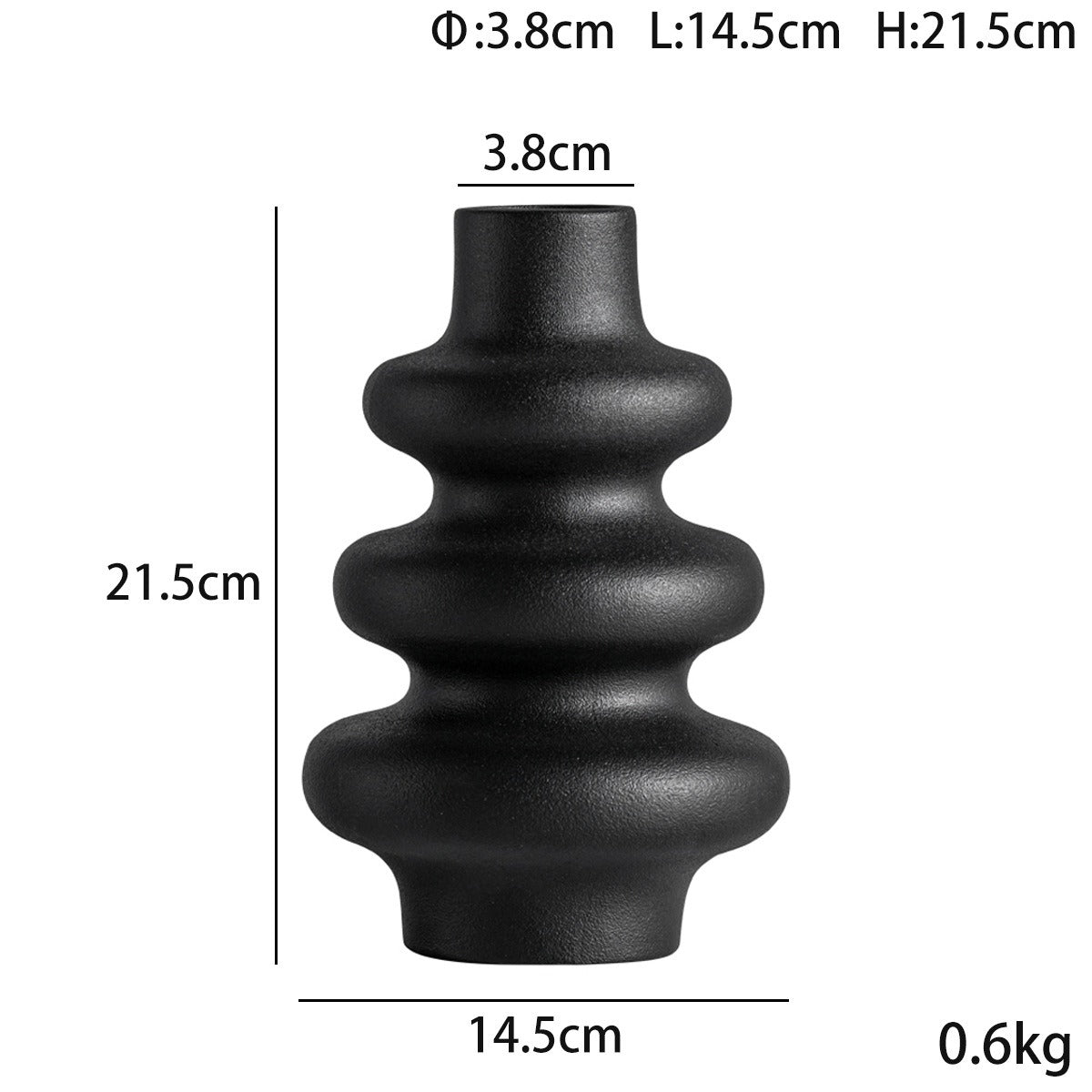 Vase Moderne en Porcelaine Blanche – Modèle Double ou Triple