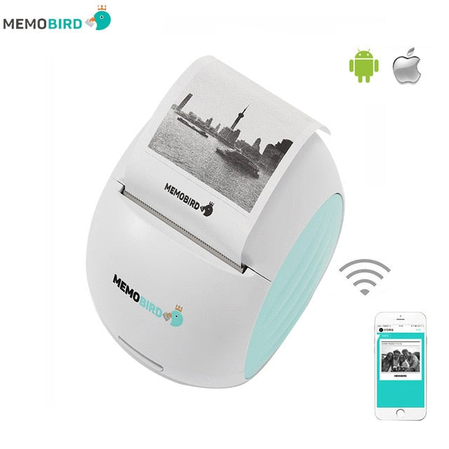 Imprimante Thermique MEMOBIRD G2 – Impression Connectée et Instantanée, à la Maison ou en Déplacement