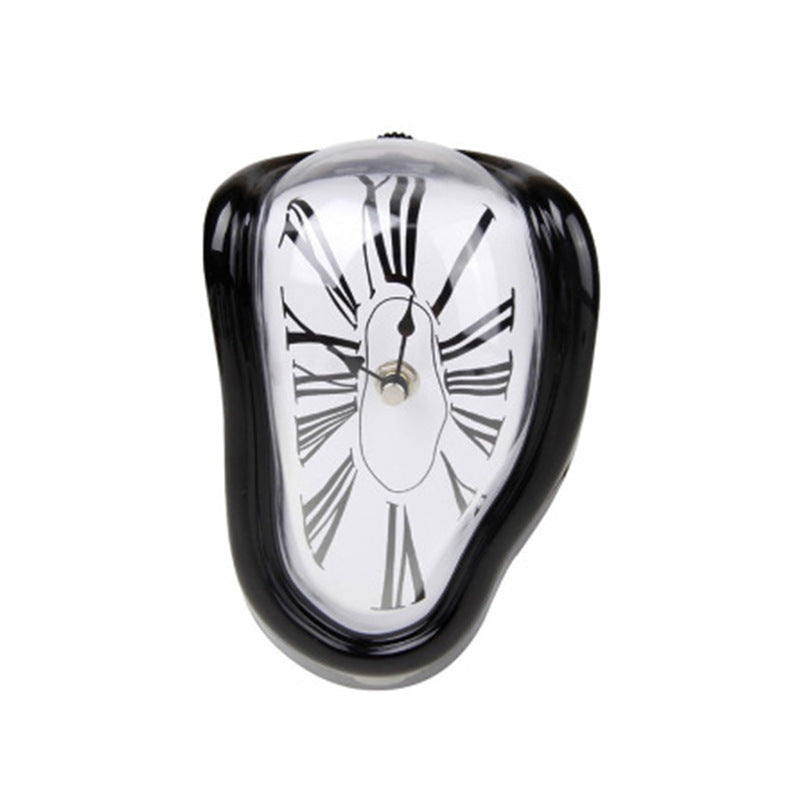 Horloge Déco Fondue – Style Surréaliste & Vintage avec Chiffres Romains