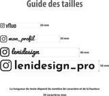 Sticker Instagram personnalisé pour voiture & moto 🔥