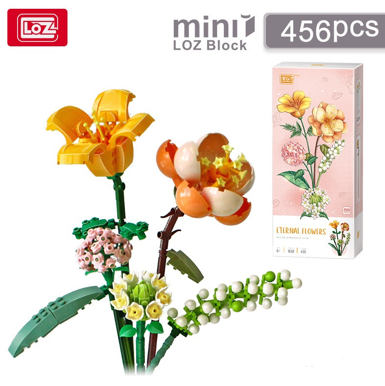 Bouquet de Fleurs en Mini Briques – Cadeau DIY