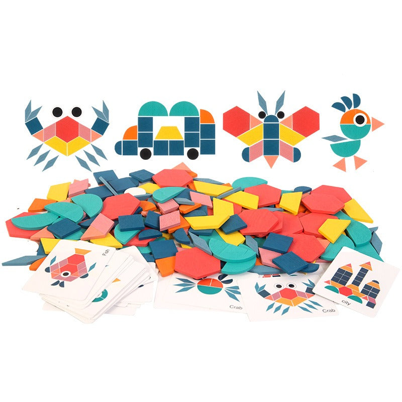 Puzzle Géométrique 180 Pièces – Jeu d’Éveil pour Bébés et Jeunes Enfants