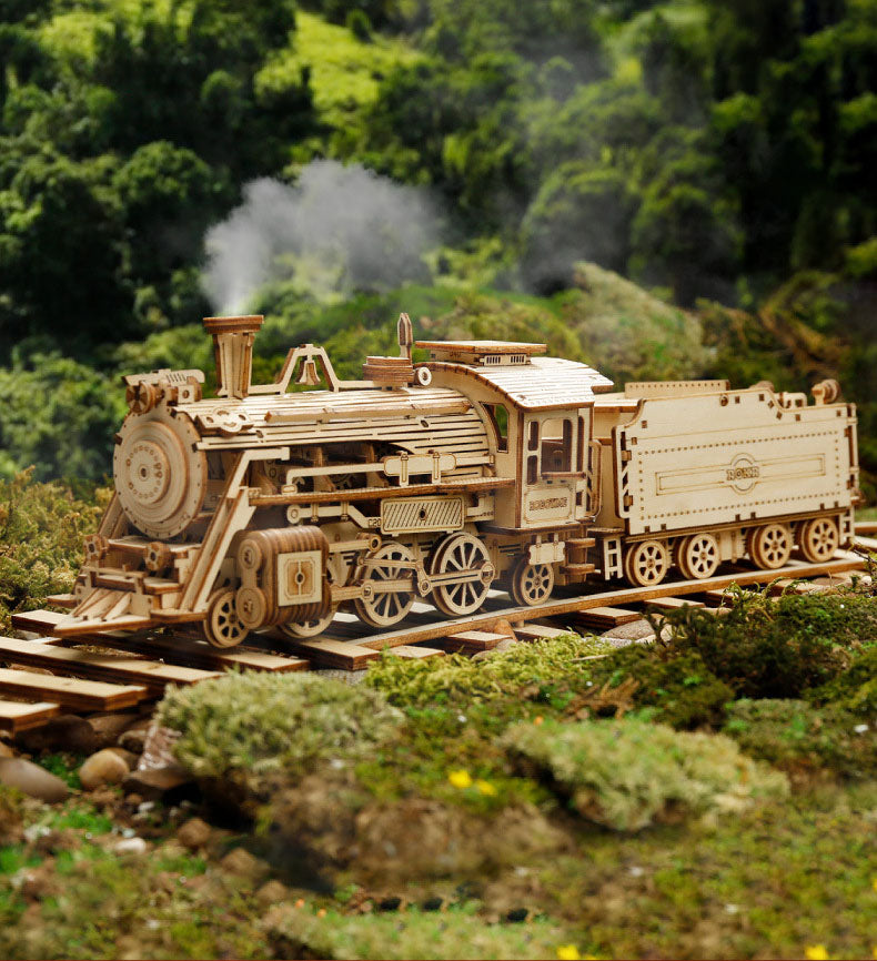 Kit de construction 3D DIY - Train à vapeur à assembler