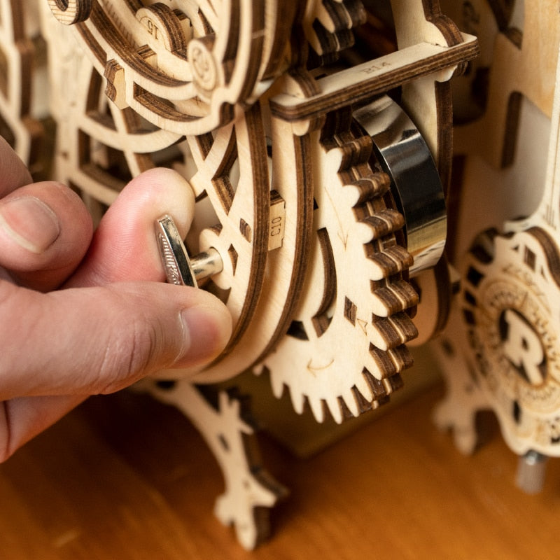 Puzzle 3D DIY en Bois – Horloge Hibou à Assembler