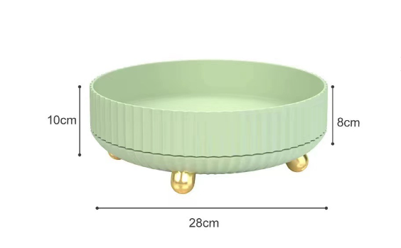 Plateau de Rangement Tournant – Grand Format Multifonction (28 x 10 x 8 cm)