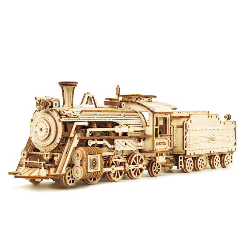 Kit de construction 3D DIY - Train à vapeur à assembler