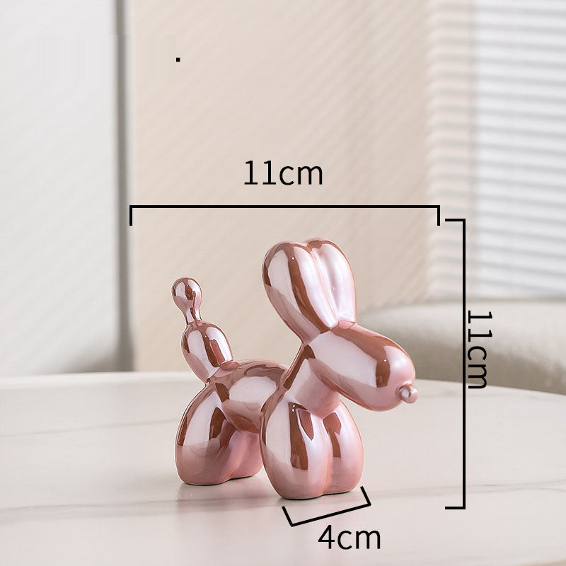 Statuette Chien Ballon – Style Nordique Luxe & Finition Électrolytique