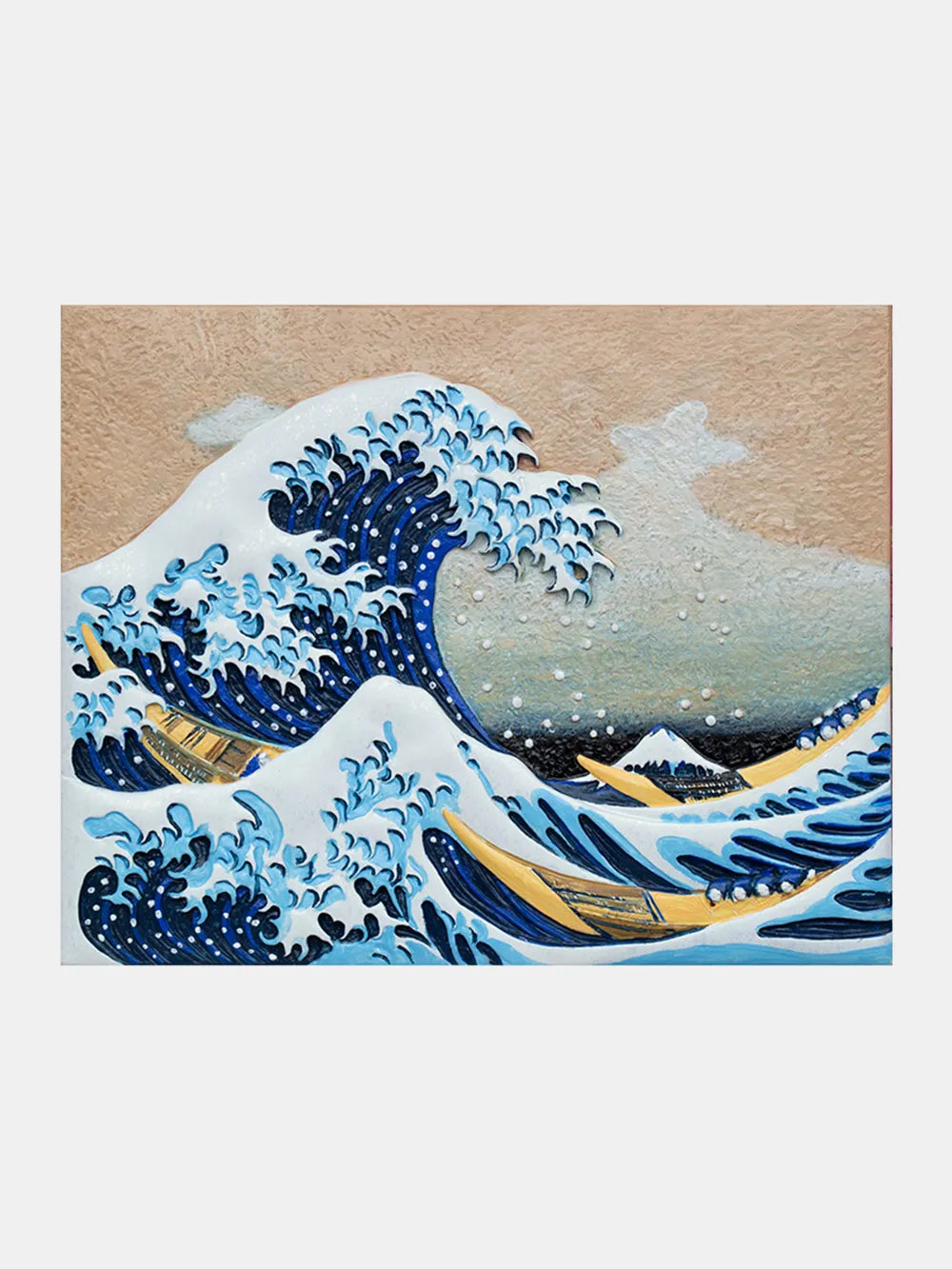 Kit de Peinture 3D DIY - en Relief – La Grande Vague de Kanagawa
