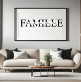 Sticker famille personnalisé mural – décoration murale vinyle
