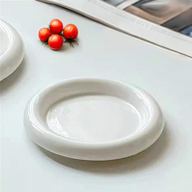 Assiette Plate en Céramique – 20 cm, Design Élégant et Fonctionnel
