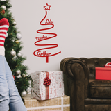 Lenidesign.fr | Sticker Sapin de Noël Personnalisé 1-5 Prénoms