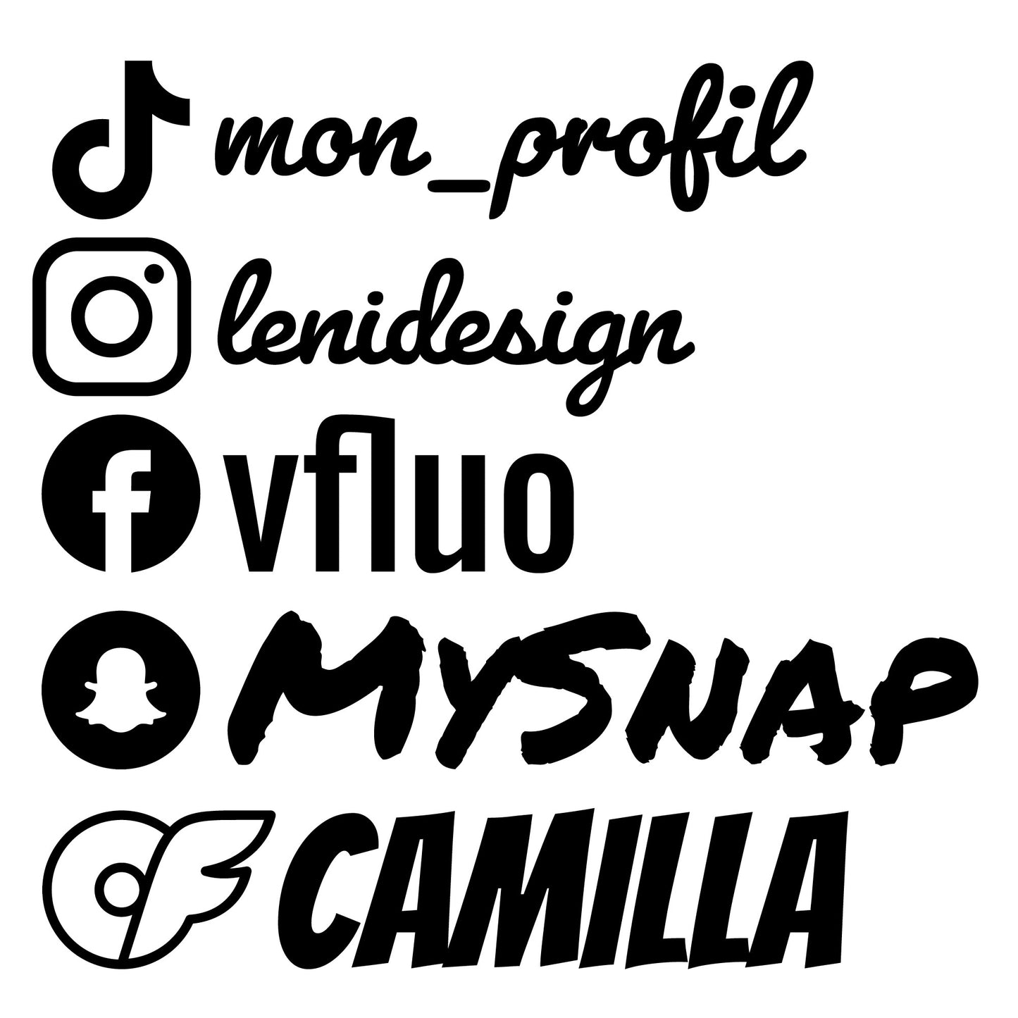 Sticker Instagram personnalisé pour voiture & moto 🔥