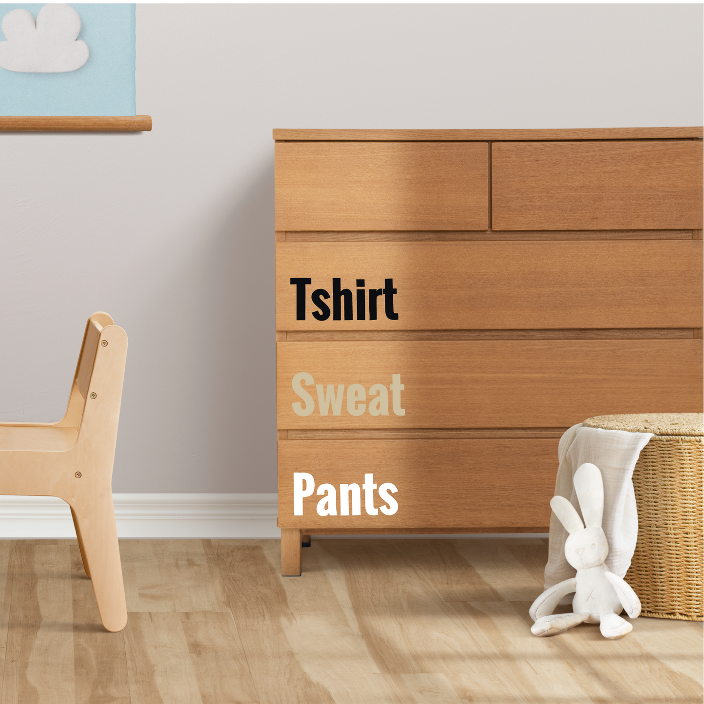 Lenidesign.fr - Sticker Prénom Mural Personnalisé Chambre Bébé/Enfant