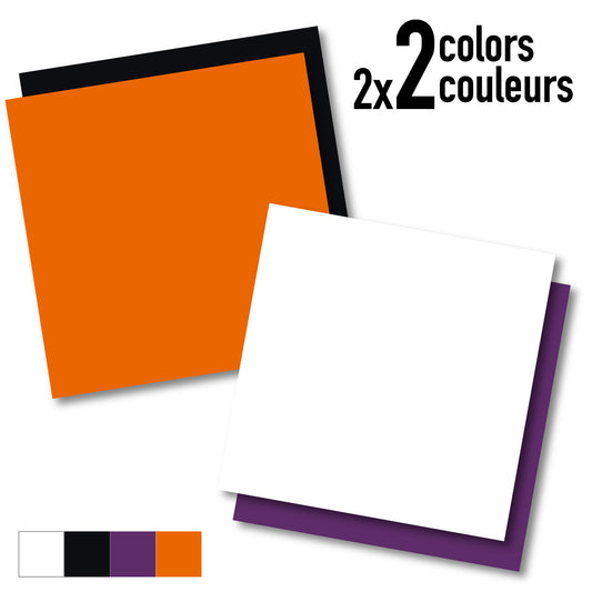 Pack halloween - Vinyle adhésif professionnel – Lot de 7 feuilles 30×30 cm