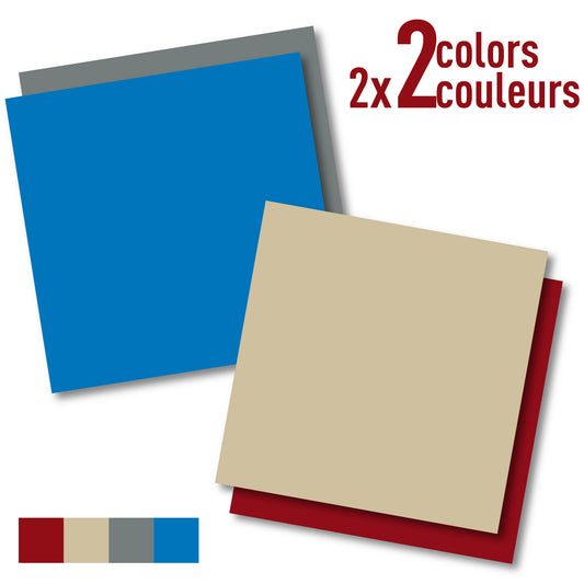 Pack Hiver 2025 - Vinyle adhésif professionnel – Lot de 7 feuilles 30×30 cm