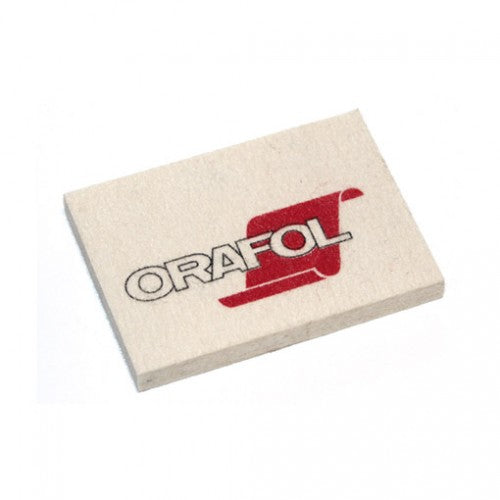 ORAFOL flexible white felt squeegee – 100×75 mm. Smooth application of all vinyl without scratches, professional finish, ideal for Cricut & vinyl wrapping.