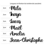 Marque place mariage personnalisé en bois – prénom découpé