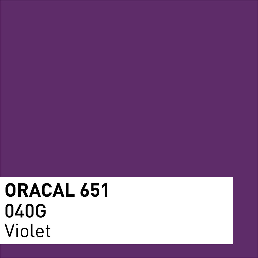 ORACAL 651 Glossy Adhesive Vinyl – Pack of 3 sheets 30×30 cm - Purple