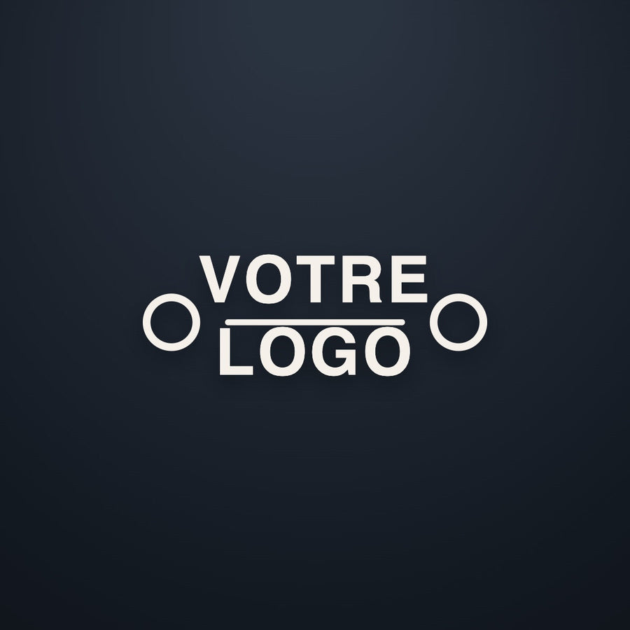 Logo d'entreprise découpé à la forme en PVC expansé blanc