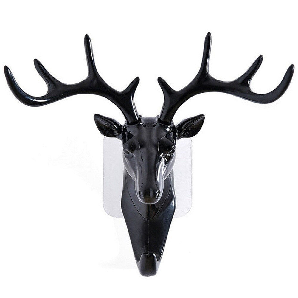 Crochet Mural Tête de Cerf – Antlers 3D Américain Créatif