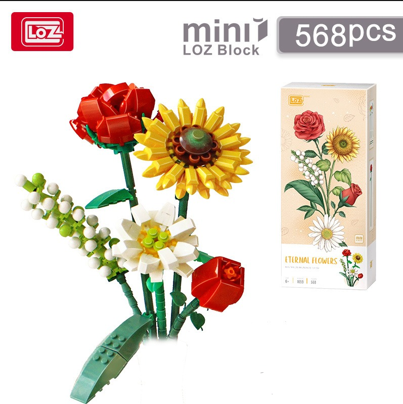 Bouquet de Fleurs en Mini Briques – Cadeau DIY