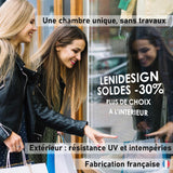 Sticker Texte Personnalisé Professionnel – 1 à 4 Lignes – Largeur 30, 50, 80 ou 120 cm - Signalétique Vitrine, Bureau, Porte – Vinyle ORACAL 651 – Made in France