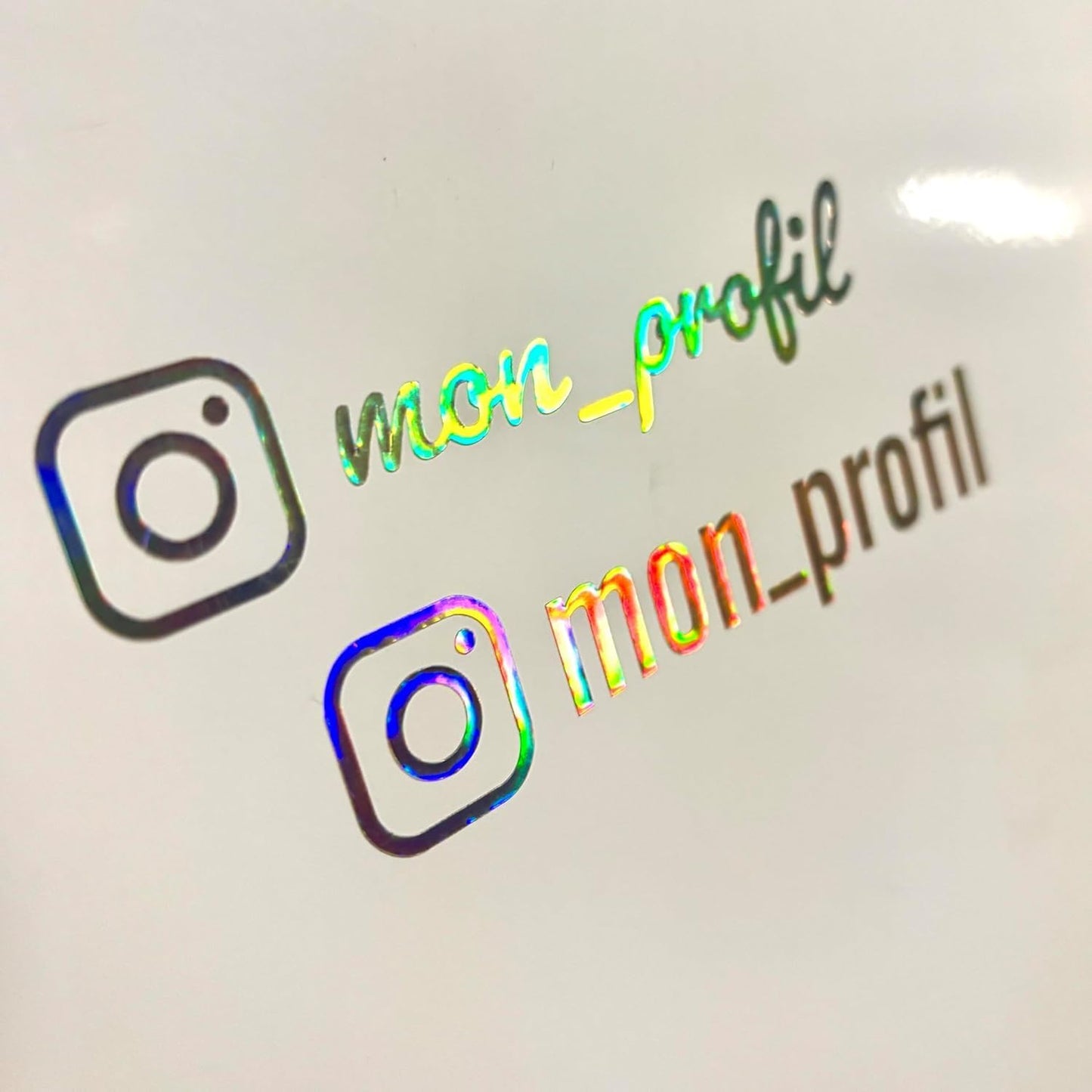 Sticker Instagram personnalisé pour voiture & moto 🔥