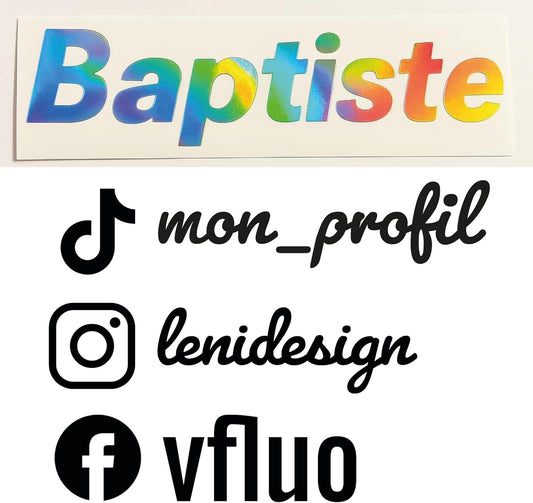 Sticker Instagram personnalisé pour voiture & moto 🔥