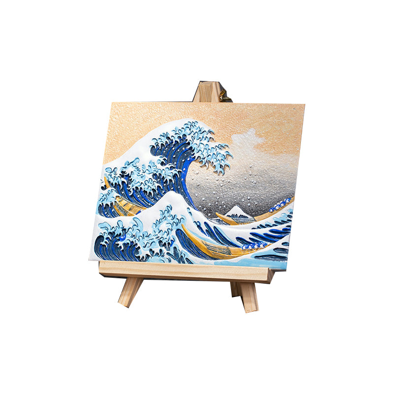 Kit de Peinture 3D DIY - en Relief – La Grande Vague de Kanagawa