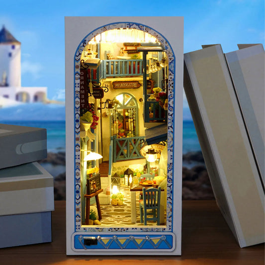 Univers Magique à Monter – Kit Décoratif Book Nook 3D en Bois avec Lumière