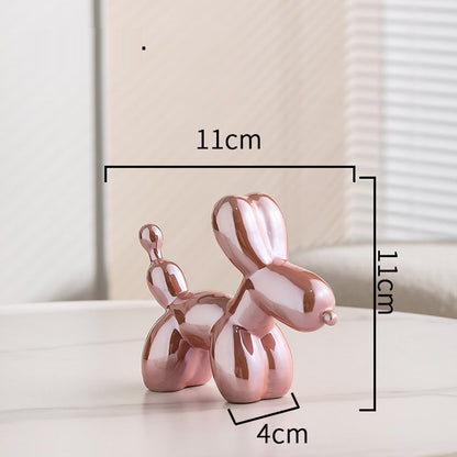 Statuette Chien Ballon – Style Nordique Luxe & Finition Électrolytique