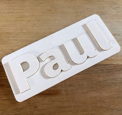 Puzzle en Bois Éducatif – Prénom de l’Enfant Personnalisable
