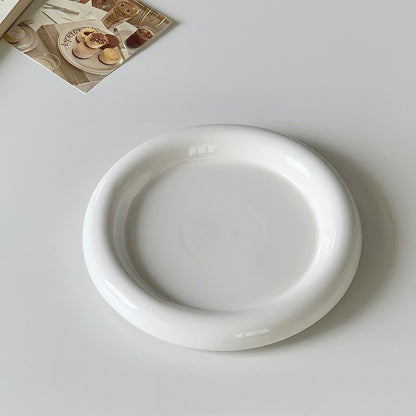 Assiette Plate en Céramique – 20 cm, Design Élégant et Fonctionnel