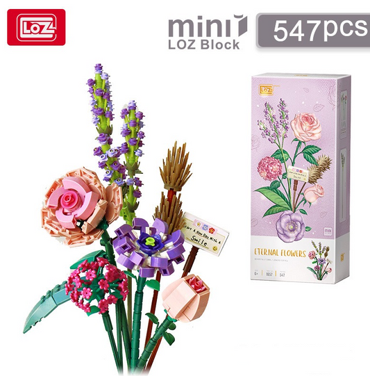 Bouquet de Fleurs en Mini Briques – Cadeau DIY
