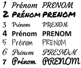 Sticker prénom personnalisé chambre bébé – décoration murale vinyle