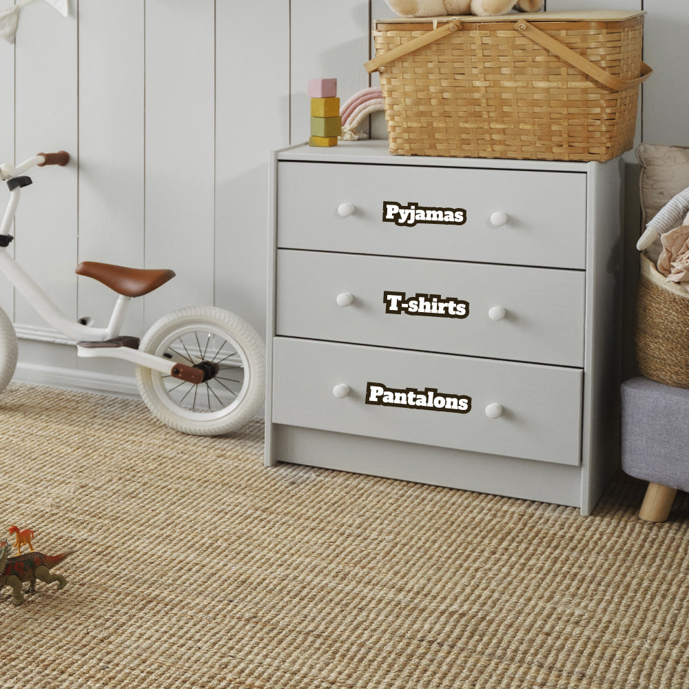 Sticker prénom personnalisé vinyle – autocollant décoratif multi-usage