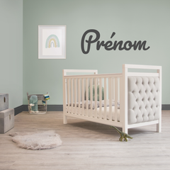 Sticker prénom personnalisé en vinyle pour chambre de bébé