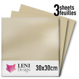 ORACAL 651 Glänzende Klebefolie – 3er-Pack, 30 × 30 cm – Beige