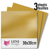 ORACAL 651 Glänzende Klebefolie – 3er-Pack, 30 × 30 cm – Gold