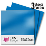 ORACAL 651 Glänzende Klebefolie – 3er-Packung 30×30 cm – Himmelblau