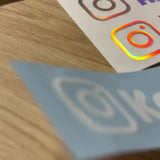 Sticker Instagram personnalisé pour voiture & moto 🔥