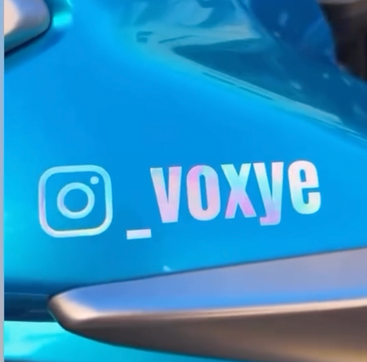 Sticker Instagram personnalisé pour voiture & moto 🔥