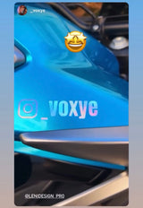 Sticker Instagram personnalisé pour voiture & moto 🔥