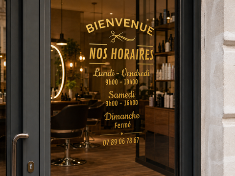 Horaires de vitrine