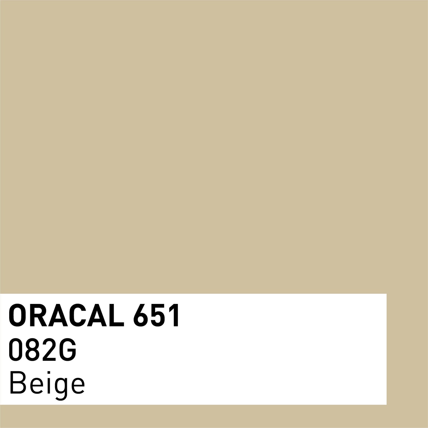 Vinyle adhésif ORACAL 651 Brillant – Lot de 3 feuilles 30×30 cm - Beige
