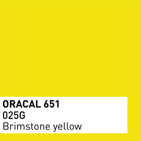 Vinyle adhésif ORACAL 651 Brillant – Lot de 3 feuilles 30×30 cm - Jaune