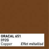 ORACAL 651 Glänzende Klebefolie – 3er-Pack, 30 × 30 cm – Bronze