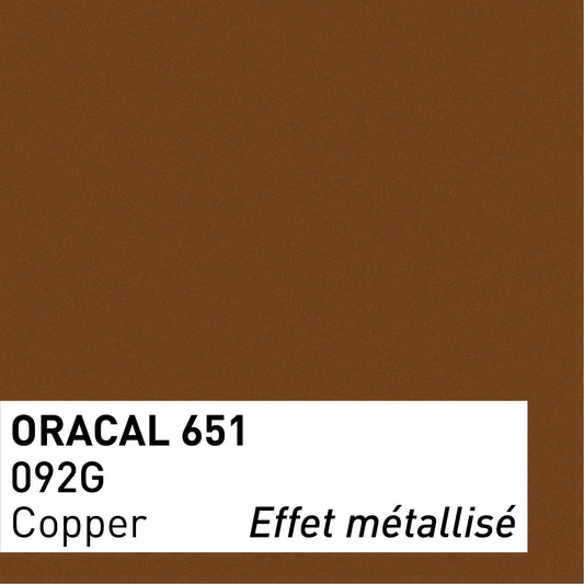 Vinyle adhésif ORACAL 651 Brillant – Lot de 3 feuilles 30×30 cm - Bronze